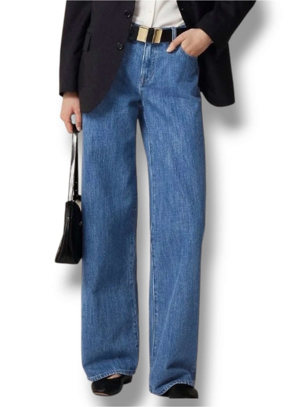 J. Crew Wide Leg Lower Rise Jeans in 1984 Size 35 US 20